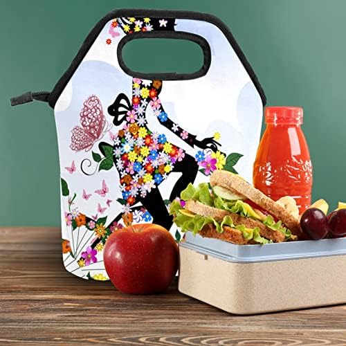 Lunchagem Guerotkr para homens, lancheira isolada, lancheira para adultos, flor