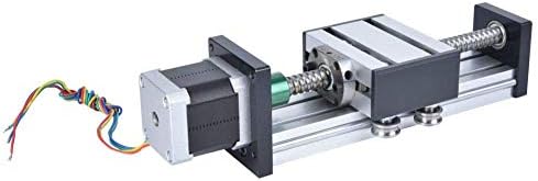 JF-XUAN Linear Guide Rail 300 mm, estágio de guia de parafuso de eixo único e 57 guias lineares do motor