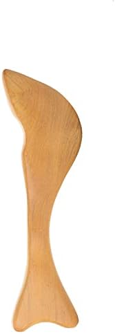 Ferramentas faciais Guasha, placa de raspagem de madeira natural selecionada para o spa de terapia de gatilho de acupuntura, para face de spa e ferramenta de cuidar da pele para o desbloqueio dos meridianos eliminam a fadiga （Conjunto de 6 peças)