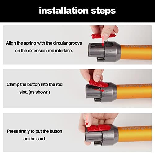 Ninebird para Dyson V7 V8 V10 V11 V15 Cleanner Head Spring But Ferching Botão CLIP LACT