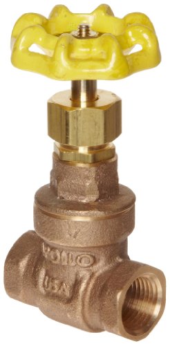 Apollo 102T Series Bronze Gate Valve, classe 125, haste não aumentada, fêmea 2-1/2 NPT