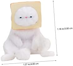 Ornamentos de gato abaodam bolo de brinquedo cerebral bolo de brinquedo de gatinho brinquedos 4pcs plástico gato carros