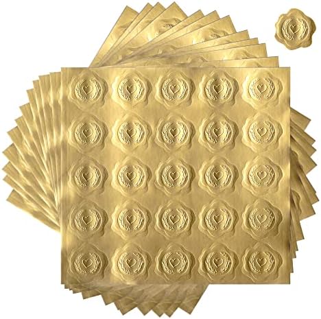 Everlasting Star 300pcs Gold Gold Relessed Wax Seal Shape Saine Sedes Sedes para convites de casamento, favores de festas, cartões de felicitações, decoração de bricolage, ES-21ST-001