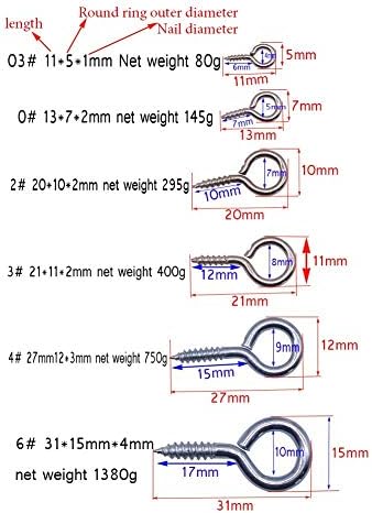 Parafusos de parafusos 500 pcs para os olhos de jóias de jóias diy Processamento de hardware parafusadores parafusos de atacado