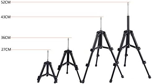 Fansipro Mini Telefone Tripod Monopod Bracket Telescópico Camera Night Fishing Holder Live, Altura: 27-52cm, Black