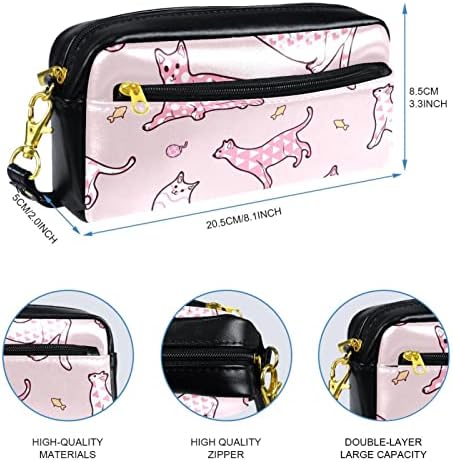 Tbouobt Gifts for Men Mulheres Bolsas de maquiagem bolsa de higiene pessoal Pequenos sacos de cosméticos, gatos