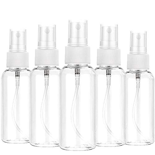 3/5/10pcs recarregável 10ml 30ml 50ml 60ml 100ml Clear Pet Pedro Plástico Spray Garrafas de perfume vazio 50ml10pcsbottle