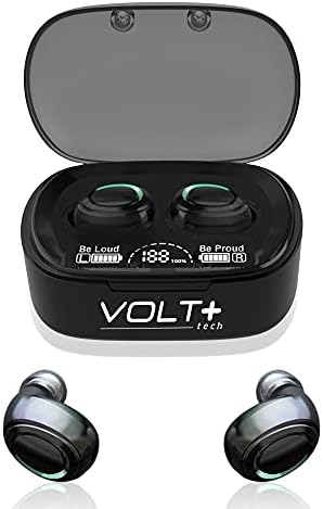 Volt Plus Tech Wireless V5.1 PRO EARBUDOS COMPATÍVEIS COM YEZZ ANDY 4.5E LTE IPX3 Bluetooth Touch Impermeável/Surra Sweat/Ruído Redução com MIC