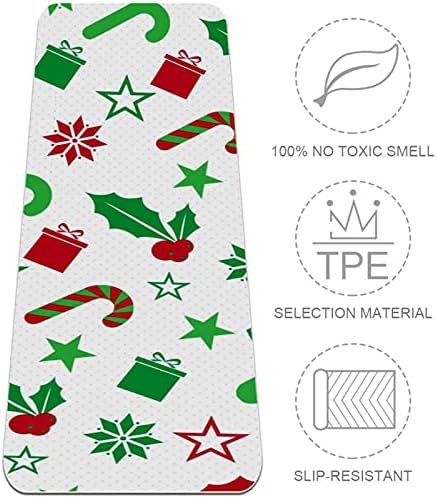 Siebzeh White Christmas Premium grosso de ioga MAT ecológico Saúde e fitness non Slip para todos os tipos de ioga de exercício