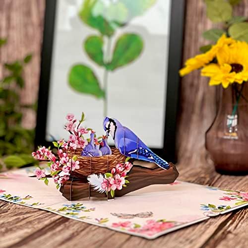 Pop -up Mothers Day Card por 22craft Blue Jay - Bird Mã