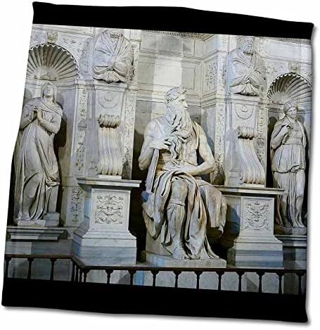 3drose Edmond Hogge Jr - Monumentos e Memoriais - Estátua de Moses em Roma - Toalhas