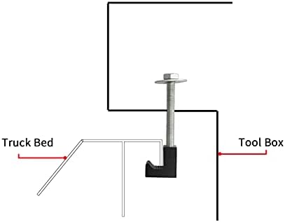 WNSEU MSCRP Aluminum Montagem Grampos de Caminhão de Caminhão Caixa de Ferramenta Torne Jactada Jokup Crossover Cossover Caixa de ferramentas 4pcs