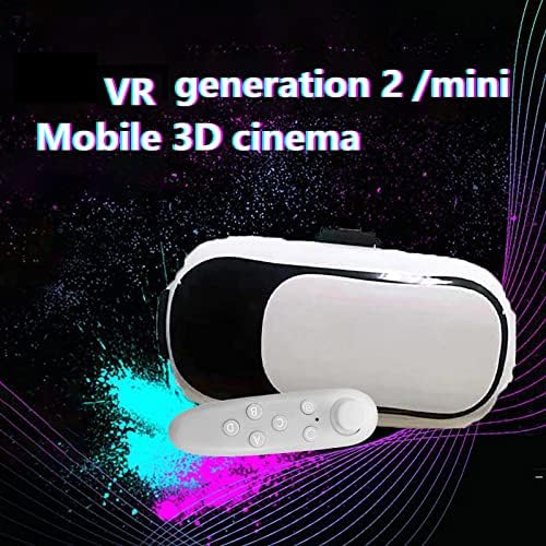 VR VR - fone de ouvido de realidade virtual em 3D para iOS e telefone Android, PC, VR Glasses Smart, Junta de jogo Definir conexão