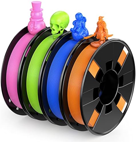 ENTINA 4 CORES PLA 3D Filamento da impressora para Tina 2, Precisão dimensional +/- 0,02mm, 1,75 mm 200g Pacote de