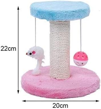 Cat Subling Cheft Plush Cat Gato Hammock Salb Pleod Princho de brinquedo arranhando a bola de penduramento duplo pós -molde de gato