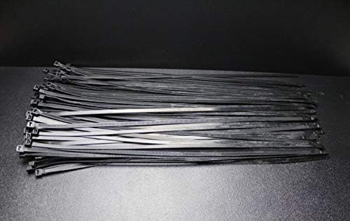 100 PK 36 polegadas Zip Ties Nylon Black 175 lbs Cabo de fio HVAC resistente a UV BCT36