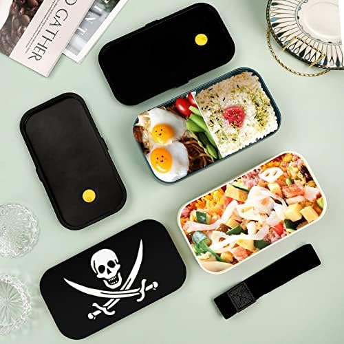 Moletons com capuz de bandeira pirata moletons skullandswords bento lancheira Bento Bento Bento Box Recipientes de comida com