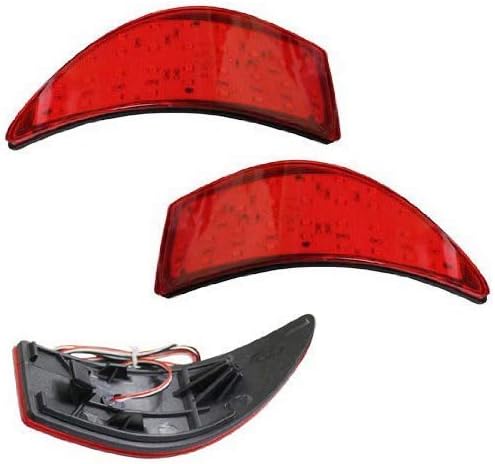 IJDMTOY RED LENS 33-SMD LENTAS LEITAS LELS LUZES COMPATÍVEIS COM 06-13 LEXUS IS250 IS350, Funcionar como cauda e lâmpadas de freio