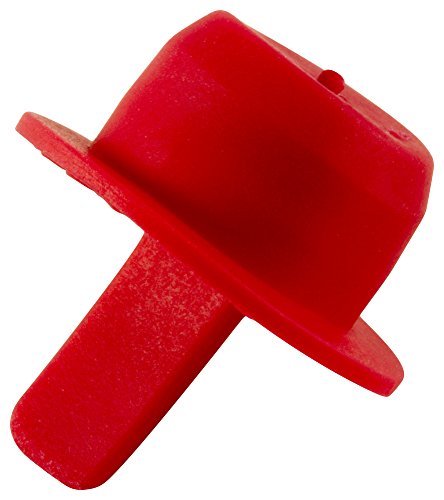 CAPLUGS QECPM12Q1 PLÁSTICO ERGONONICO PLÁSTICO PULL PULL. ECP-M12, TEO, CAP OD 0,67 ID do plug 0,45, vermelho