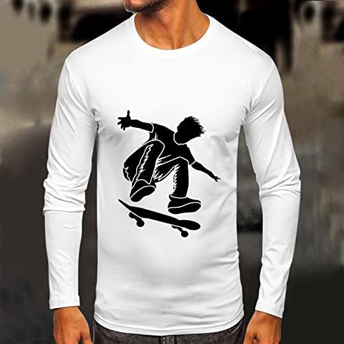 Xxbr outono masculino de manga comprida camisetas, skate de skate de rua camisetas de tampa de tampa de gestão casual de skate de skate