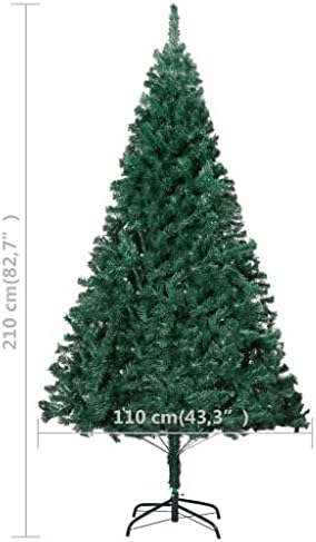 Árvore de Natal Artificial de Vidaxl com galhos grossos Decoração de ornamento de natal da sala de estar de Natal Decoração de férias