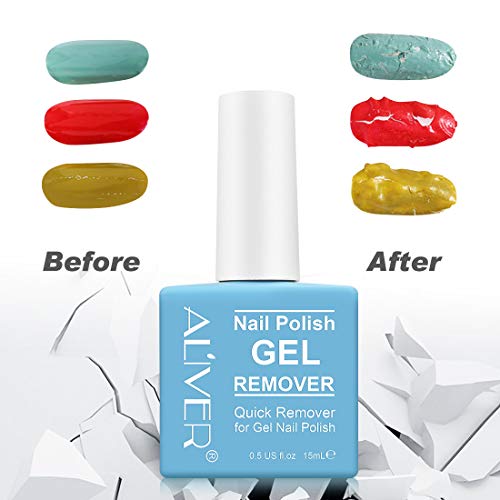 Removedor de esmaltes, removedor de esmalte em gel, remove facilmente e remova rapidamente o esmalte em gel em 3-5 minutos,