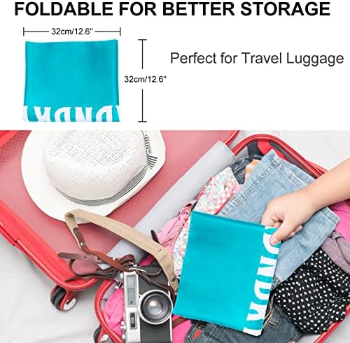Fiodrmy 2 pacote XL Bolsa de roupa de viagem, organizador de roupas sujas laváveis ​​para máquina, grande o suficiente