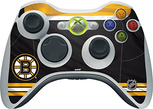 Skinit Decals Gaming Skin Compatível com Xbox 360 Wireless Controller - Oficialmente licenciado NHL Boston Bruins Home Jersey Design