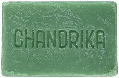 Chandrika Soap ayurvédico e sabonete de óleo vegetal - 2,64 oz - Caso de 10