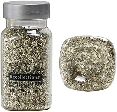 Michaels Bulk 12 pacote: Glitter de vidro de ouro vintage por Recollections ™