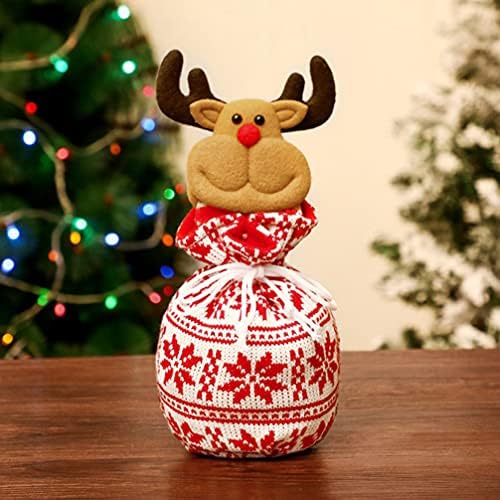 Nuobesty 2pc Knitt Christmas Candy Bags