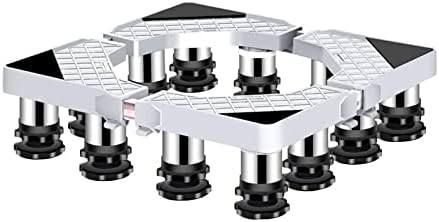 Pedestal da máquina de lavar com 12 pés fortes, base de rolos pesados ​​de 40-65 cm de geladeira de stent extensível