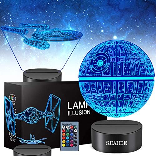 Lâmpada de Guerra nas Estrelas 3D - Presentes de Guerra nas Estrelas - Star Wars Light - Lâmpada de Guerra nas Estrelas e Presentes