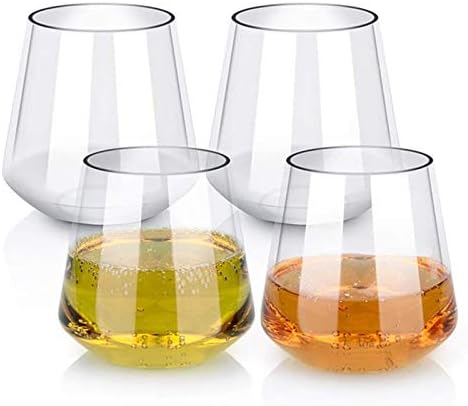 Glass de uísque de cristal, vidro antiquado de vidro de vidro pesado rochas de barware de barra de barra de barra para escocês, bourbon e bebidas de coquetel, conjunto de 450 ml de 4 decantador