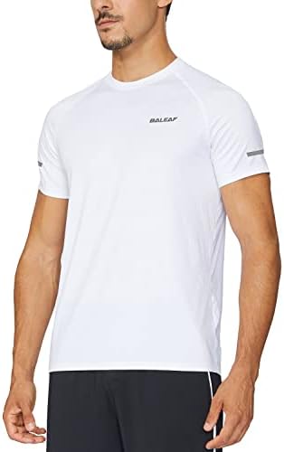 Camiseta de manga curta rápida de homens de manga curta masculina Baleaf