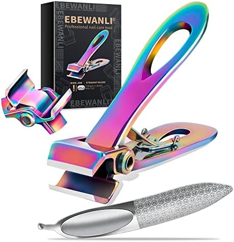 EBEWANLI CLIPPER DA UNIDADE EBEWANLI, cortadores de unhas de 17 mm de largura de dedos, unhas dos pés para idosos para