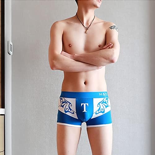 Boxers para homens de roupas íntimas masculinas boxer de algodão impressão Sexy Youth Four Seasons Mid Waist Boxer Head