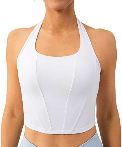 LAVENTO HALTER SPORTS SPRAS LOGLINE TOPS DE YOGA COM BRA BRA