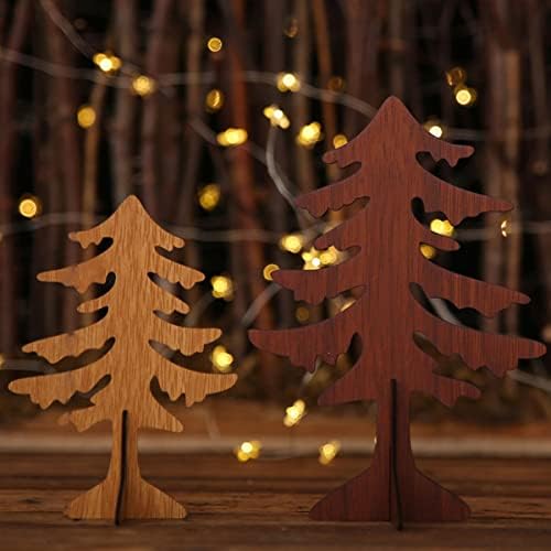 ABOOFAN Decorações de Natal Ornamento de Natal Ornamento Natural Escultura Decoração Diy Desk Holiday Solding SD Trees Crafts Home