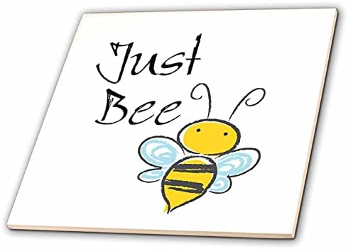 Imagem 3drose de palavras apenas abelha com desenho animado - azulejos
