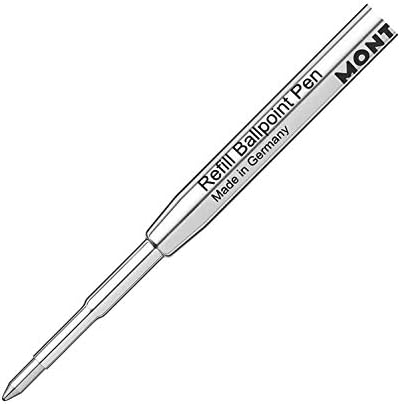 Montblanc Ballpond Pen reabastece o Royal Blue 124491 - Recarregar cartuchos com uma dica larga para canetas de bola Montblanc - 2