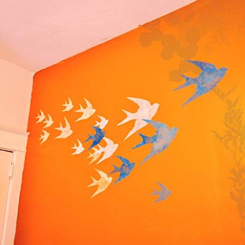 Swallow Bird Stencil - Modelo DIY Melhores estênceis de vinil grandes para pintar em madeira, tela, parede, etc. Multipack