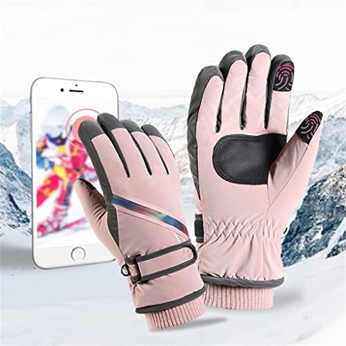 LLRYN Luvas Touch Screen Skiing Luvas de passeio de dedo Fechamento de dedo Fechamento