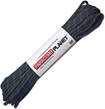 Cordas Atwood 50 pés 550 Reflexivo Paracord 7-Strand-Multiple Colors