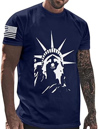 Camisa da bandeira americana grande e alto 4 de julho Tshirts