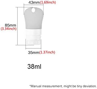 Homuren 1pc 38ml Travel Silicone Soap Dispensers Dispensadores Líquido Sub -BottLing Tool - White