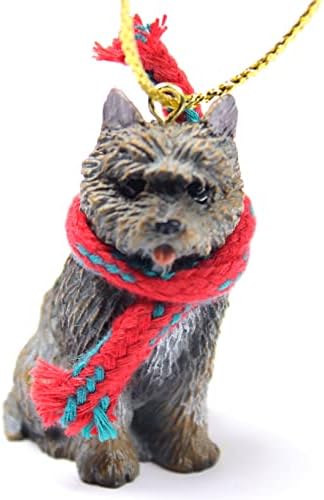 Conceitos de conversa Cairn terrier minúsculo miniatura Um ornamento de natal tira - delicioso!