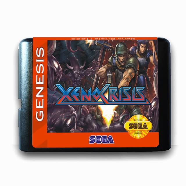 Cartão de jogo de 16 bits, Xeno Crisis inclui caixa de varejo para Sega Genesis Mega Drive