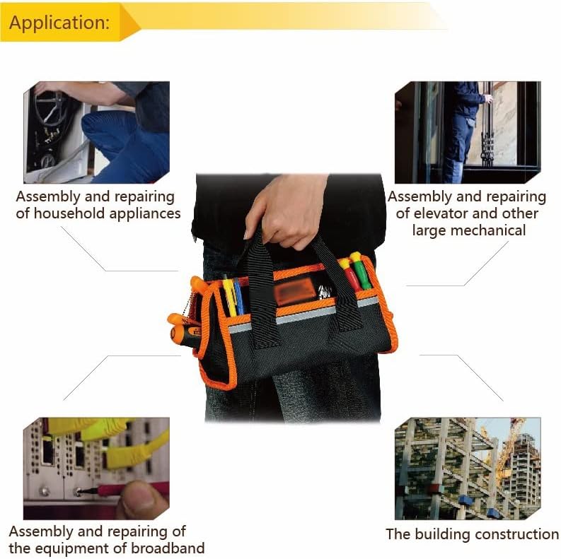 N/A Sacos de ferramentas multifuncionais à prova d'água Oxford Ploth Ploth Electrician Bag-resistão Resistão de trabalho