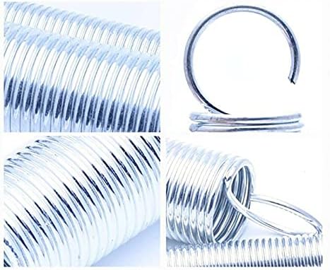 As molas de compressão são adequadas para a maioria dos reparos I 10pcs 0,9 mm de diâmetro brilhantes extensão galvanizada mola